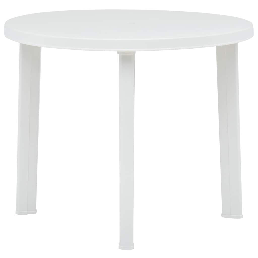 Garden Table 89 cm Plastic White