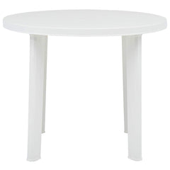 vidaXL Garden Table | White | Plastic | Medium | Lightweight | Garden Table 2