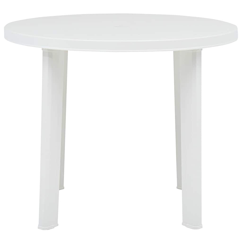 Garden Table 89 cm Plastic White