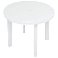 vidaXL Garden Table | White | Plastic | Medium | Lightweight | Garden Table 3