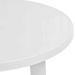 Garden Table 89 cm Plastic White