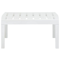 vidaXL Garden Table | White | Plastic | 78 cm x 55 cm x 38 cm | Durable 2