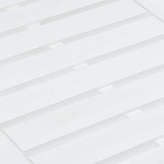 vidaXL Garden Table | White | Plastic | 78 cm x 55 cm x 38 cm | Durable 4