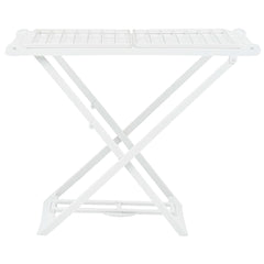 vidaXL Folding Clothes Dry Rack White Plastic 2