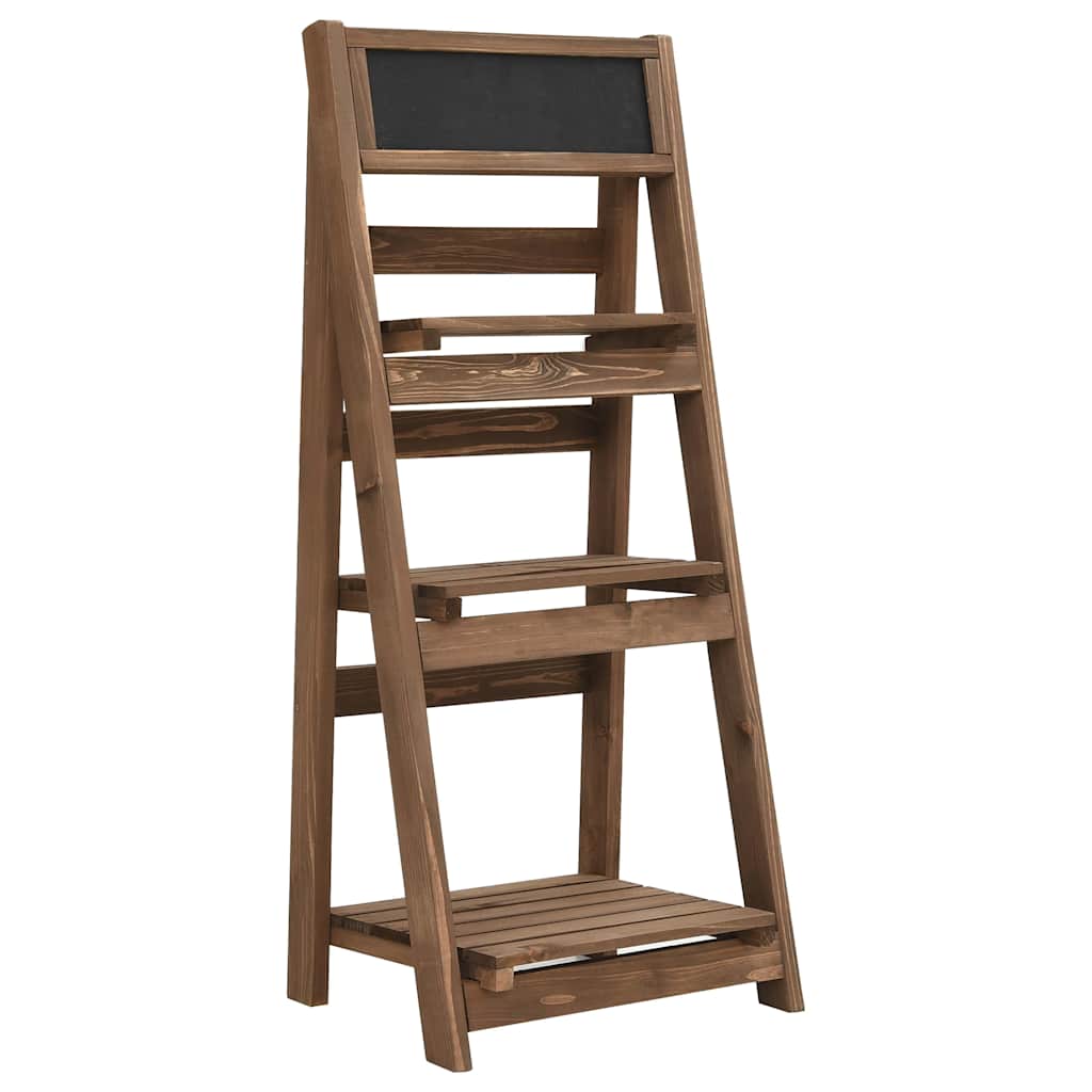 vidaXL Plant Stand | Natural Wood | Solid Fir Wood | 40x30x90 cm | Durable 1