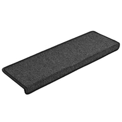 vidaXL Carpet Stair Tread | Set of 15 | Anthracite 3