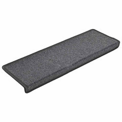 vidaXL Carpet Stair Tread | Set of 15 | Dark grey 3