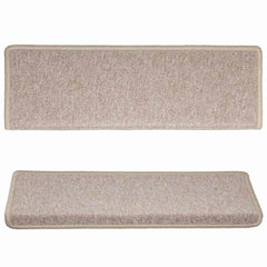 vidaXL Carpet Stair Tread | Set of 15 | Taupe | 100% Polypropylene | 65x21x4 cm 4