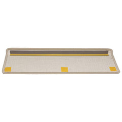 vidaXL Carpet Stair Tread | Set of 15 | Taupe | 100% Polypropylene | 65x21x4 cm 5