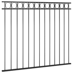 vidaXL Fence Panel "Assen" Steel 163x150 cm Black 2