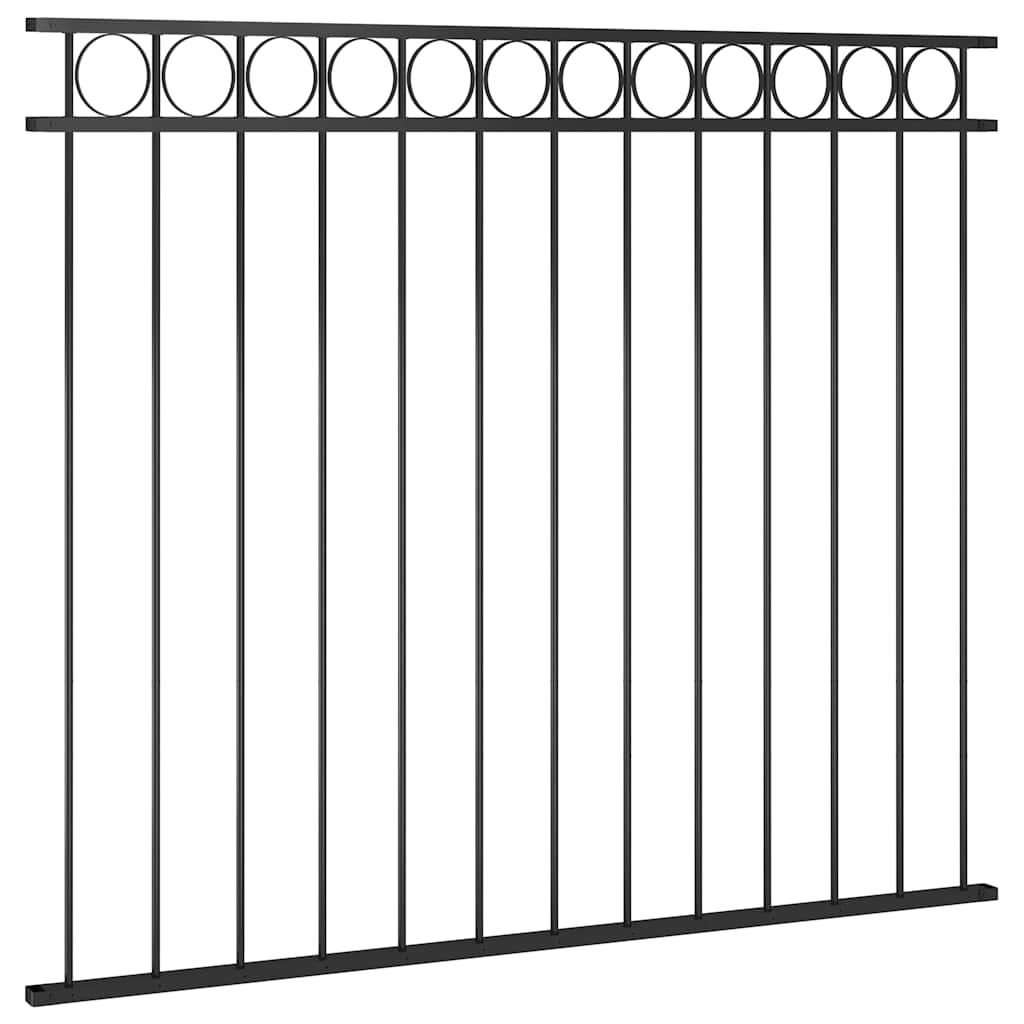 Fence Panel "Assen" Steel Black 163 x 150 cm