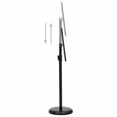 vidaXL A4 Pedestal Poster Stand Black Aluminium Alloy 6