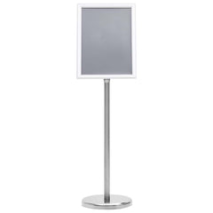 vidaXL A4 Pedestal Poster Stand Silver Aluminium Alloy 2