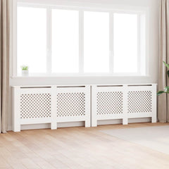 Radiator Covers White 112x19x81.5 cm MDF 2 pcs 152 cm