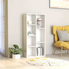 Book Cabinet Engineered Wood in White