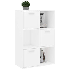 vidaXL Storage Cabinet White 60x29.5x90 cm Engineered Wood 4