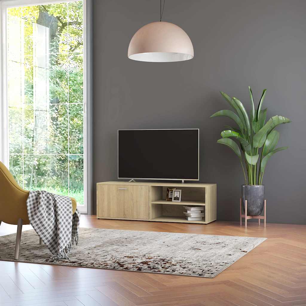 TV Cabinet Engineered Wood in Sonoma Oak