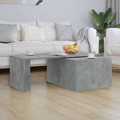 vidaXL Coffee Table | Concrete grey | Engineered wood | Large | Durable 3