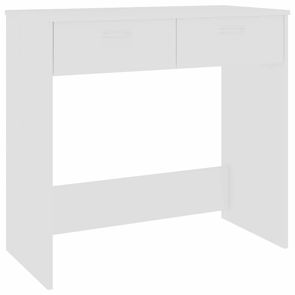 Desk 80x40x75 cm Engineered Wood White