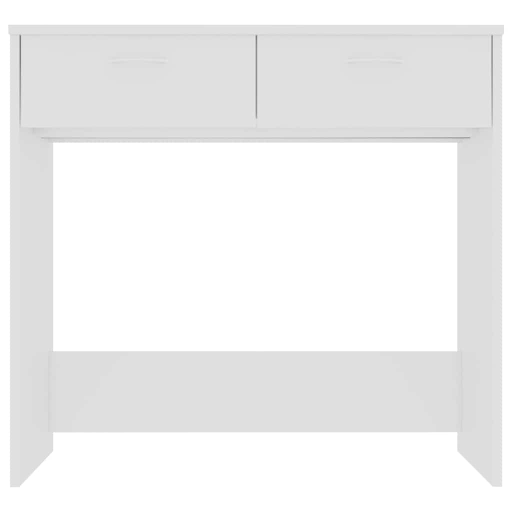 vidaXL Desk | White | Engineered wood | Compact | Desk | Rectangular | Modern 3