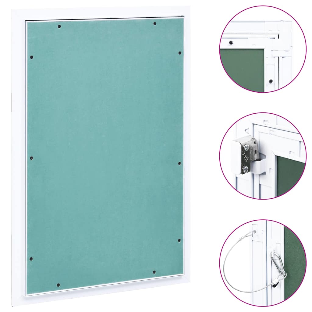 Access Panel with Aluminium Frame and Plasterboard Width 400 mm 600 mm