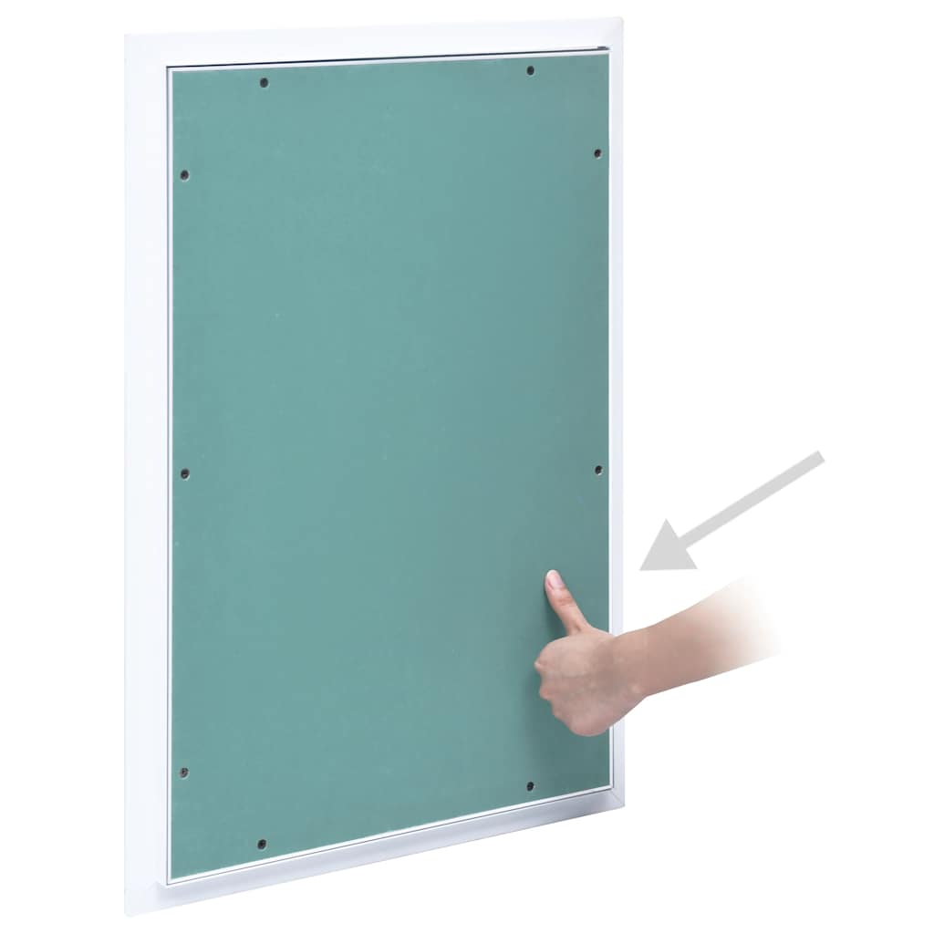 vidaXL Access Panel with Aluminium Frame and Plasterboard 400x600 mm 3