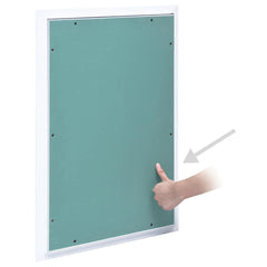 vidaXL Access Panel with Aluminium Frame and Plasterboard 400x600 mm 3