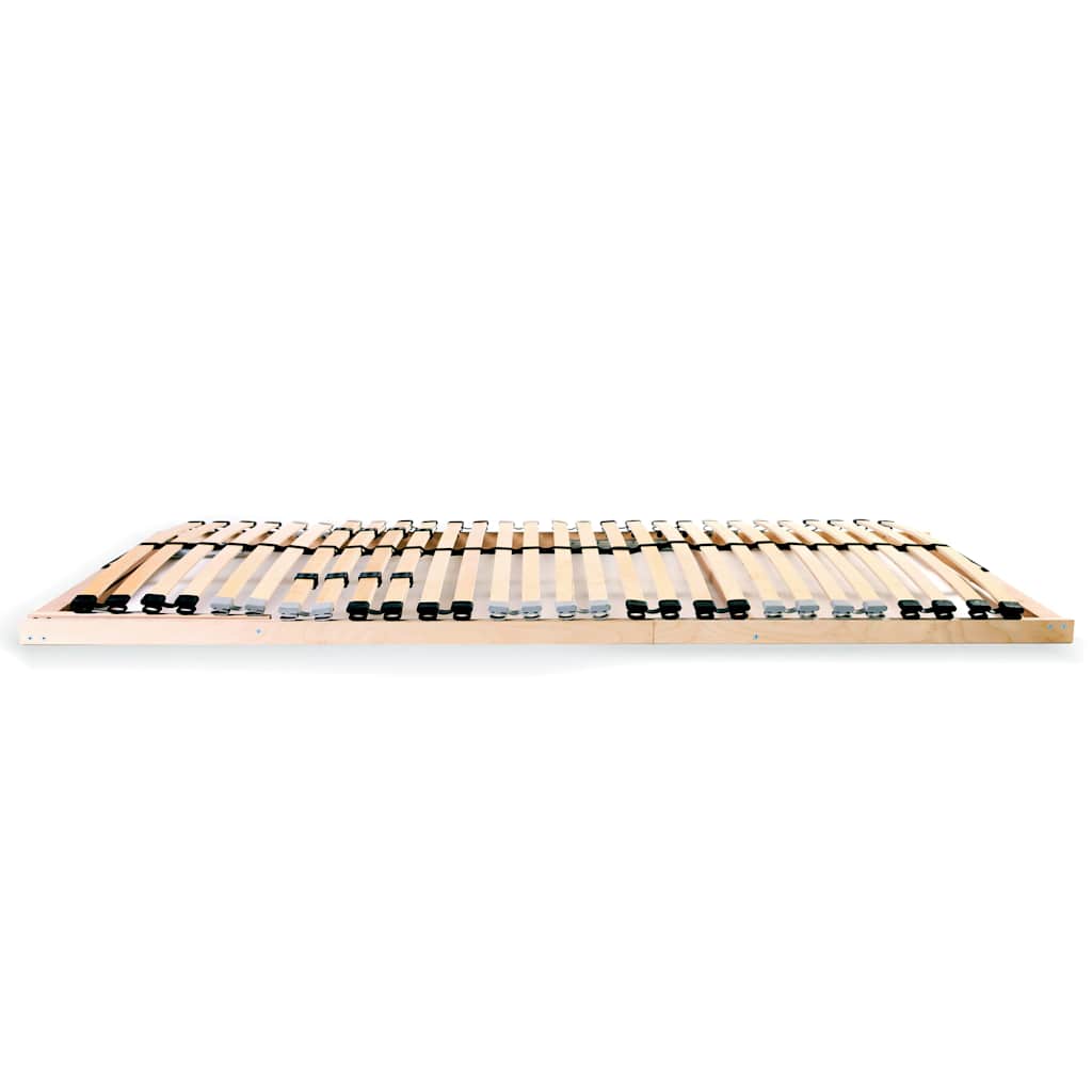 Slatted Bed Bases without Mattress 2 pcs 90 x 200 cm 28 slats