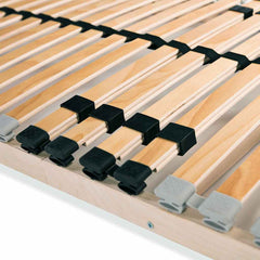 Slatted Bed Bases without Mattress 2 pcs 90 x 200 cm 28 slats