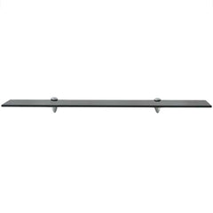 vidaXL Floating Shelf | Set of 2 | Black | Tempered safety glass | 80 x 10 cm 3