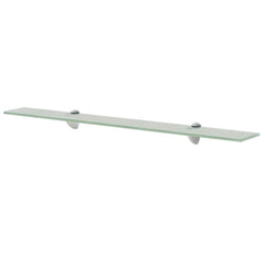 vidaXL Floating Shelf | Set of 2 | Frosted | Tempered safety glass | 80x10cm 2