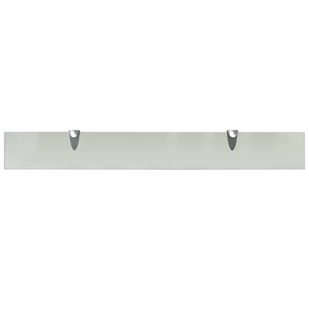 vidaXL Floating Shelf | Set of 2 | Frosted | Tempered safety glass | 80x10cm 4