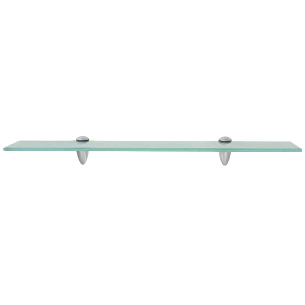 vidaXL Floating Shelf | Set of 2 | Clear | Tempered glass, Zinc alloy | 60x20 cm 3