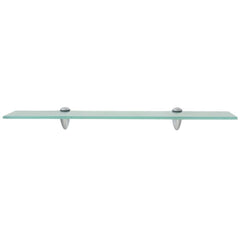 vidaXL Floating Shelf | Set of 2 | Clear | Tempered glass, Zinc alloy | 60x20 cm 3