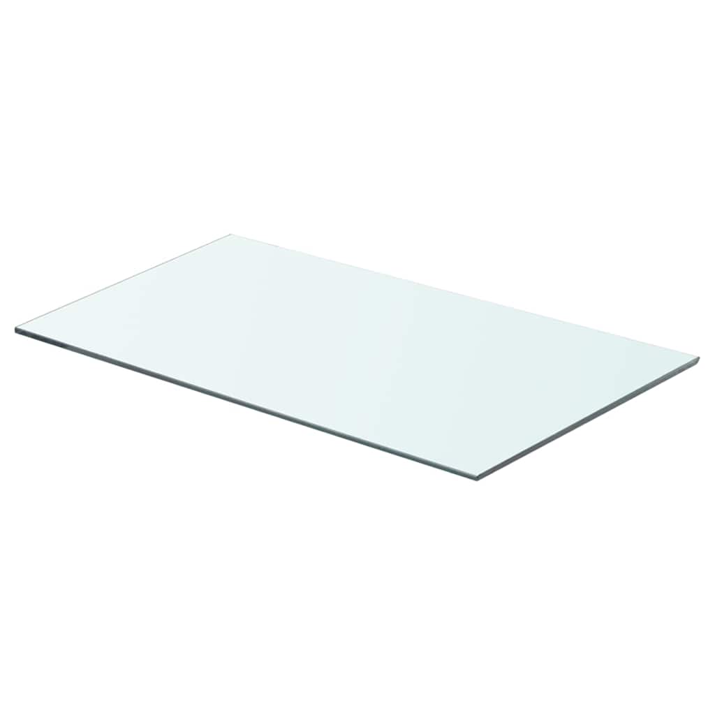 vidaXL Glass Panel | Set of 2 | Clear | Tempered glass | 60x30 cm | Glass Shelf 2
