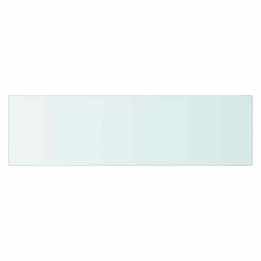 vidaXL Glass Panel | Set of 2 | Clear | Tempered Glass | 70x20 cm | Glass Shelf 3