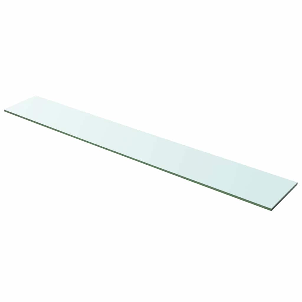 vidaXL Glass Panel | Set of 2 | Clear | Tempered glass | 100x15cm | Stackable 2