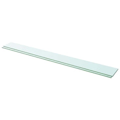 Shelves Panel Glass Clear 2 pcs Length 12 cm 110 cm