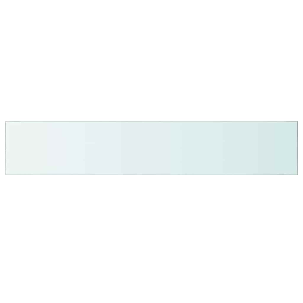 Shelves Panel Glass Clear 2 Length 20 cm 110 cm