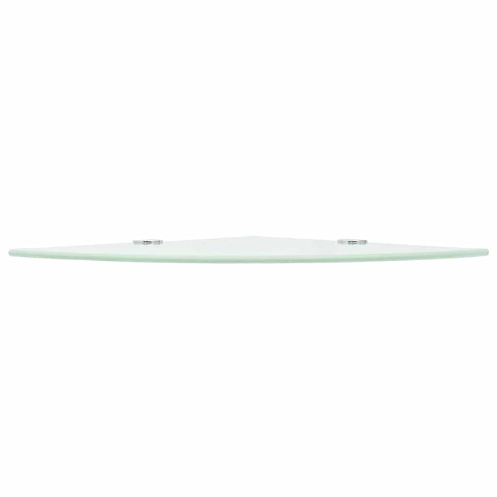 vidaXL Corner Shelf | Set of 2 | White | Tempered safety glass | 35x35 cm 4