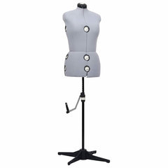 Adjustable Dress Form Female Size 33-40 Grey M