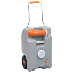30135 vidaXL Wheeled Water Tank for Camping 25 L Grey 3