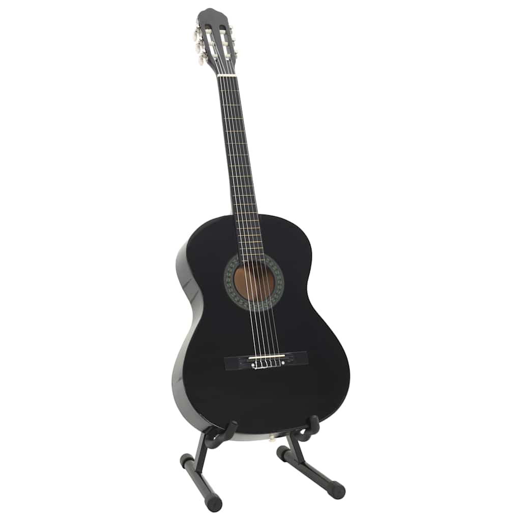 8 Piece Classical Guitar Beginner Black 4/4 39