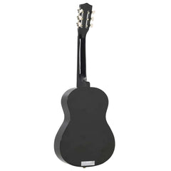 vidaXL 8 Piece Classical Guitar Beginner Set Black 1/2 34" 6