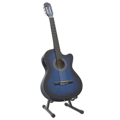 vidaXL 12 Piece Western Guitar Set with Equalizer and 6 Strings Blue 2