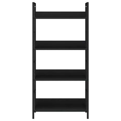 vidaXL Shelf Cabinet | Black | Engineered Wood, Steel | Medium | Shelf Cabinet 5