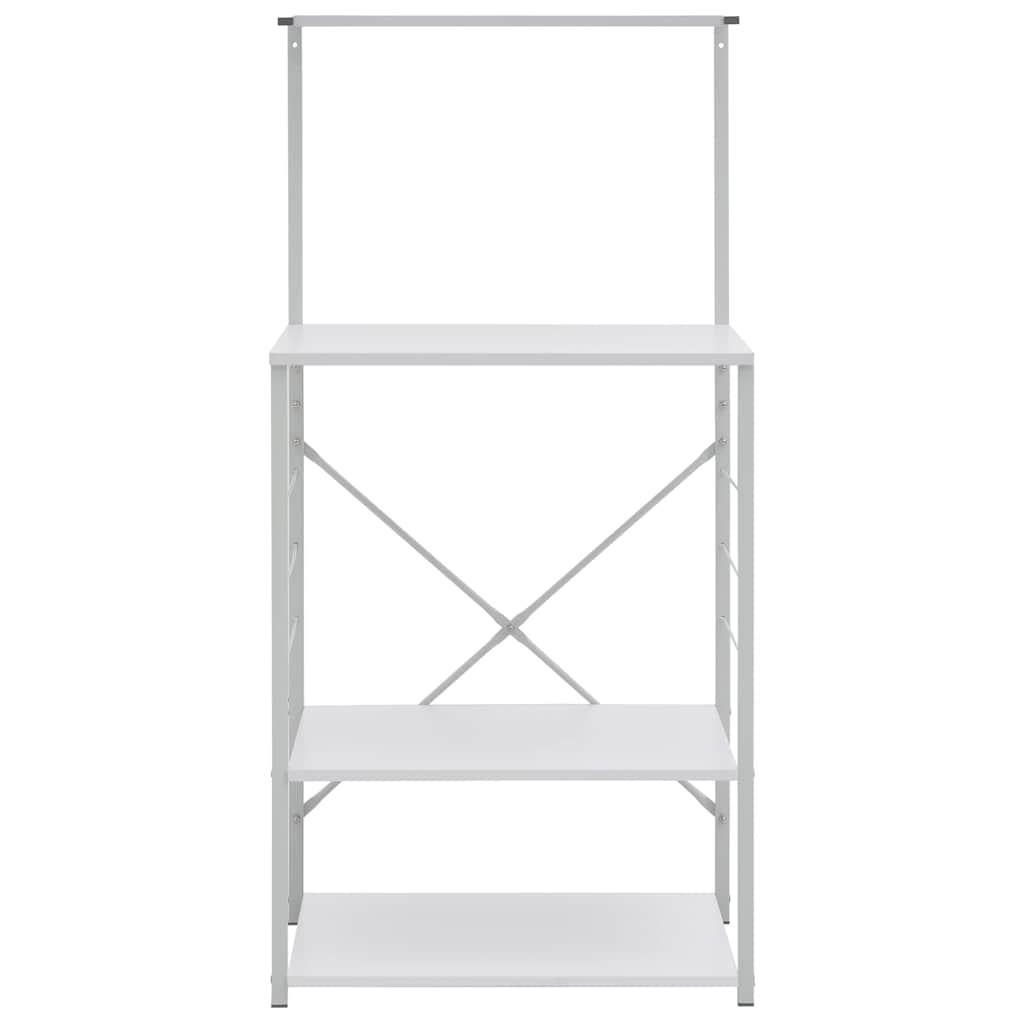vidaXL Microwave Cabinet White 60x39.6x123 cm Engineered Wood 3