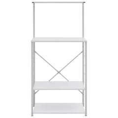 vidaXL Microwave Cabinet White 60x39.6x123 cm Engineered Wood 3