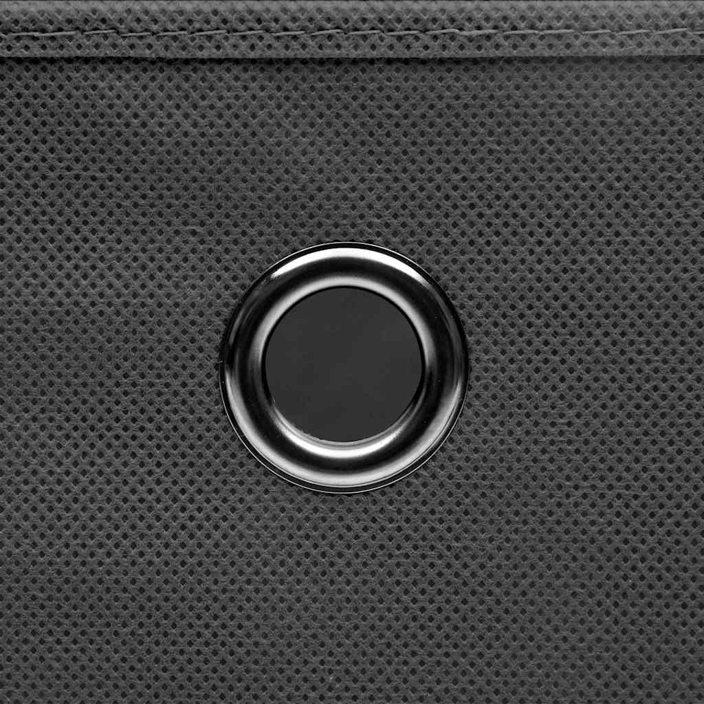 vidaXL Storage Box | Set of 10 | Grey | Non-woven fabric (100% polyester) 5