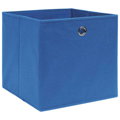 vidaXL Storage Box | Set of 10 | Blue | Non-woven fabric (100% polyester) 2